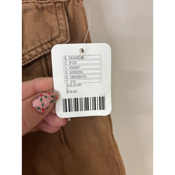 Free People Womens Tan Cargo A Line Mini Skirt Size 0 - Picture 3 of 8